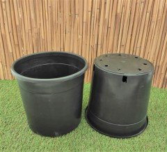 Yuvarlak Siyah Üretim Saksı 5 Adet 5 LT Üretim Saksısı