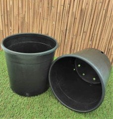 Yuvarlak Siyah Üretim Saksı 20 Adet 5 LT Üretim Saksısı