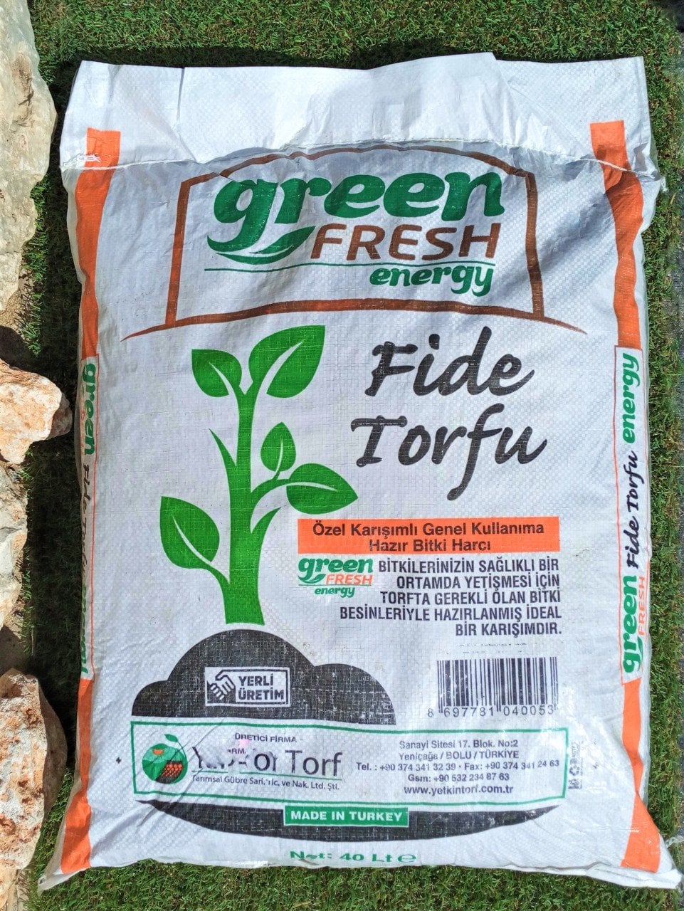 Yerli Torf 40 LT Çiçek Toprağı Perlit Karışımlı Torf