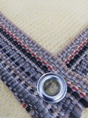 Gölgelik File 3x15 Metre % 95\' lik Dikişli Krem Bahçe Örtüsü Bahçe Filesi
