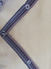 Gölgelik File 2x10 Metre % 95\' lik Dikişli Krem Bahçe Örtüsü Bahçe Filesi