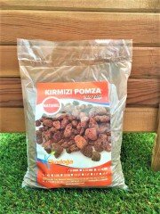 Kırmızı Pomza 15 KG 0-5 MM Lav Taşı  Cüruf Akvaryum Taşı