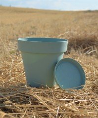 Renkli Saksı 1,7 LT 3 Adet Su Yeşili Renk Yalı Model Plastik Tabaklı Çiçek Saksısı