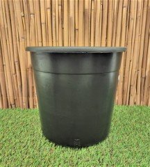 Yuvarlak Siyah Üretim Saksı 3 Adet 8 LT Üretim Saksısı