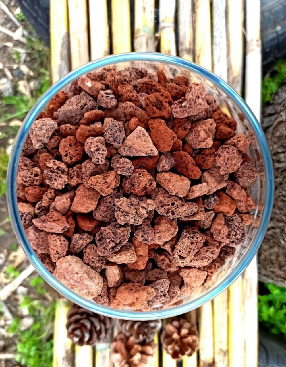 Kırmızı Pomza 25 KG 5-10 MM Lav Taşı  Cüruf Akvaryum Taşı