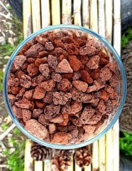 Kırmızı Pomza 25 KG 5-10 MM Lav Taşı  Cüruf Akvaryum Taşı