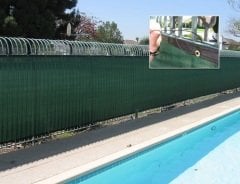 Gölgelik File 1,5x5 Metre % 95\' lik Dikişli Yeşil Bahçe Örtüsü Bahçe Filesi