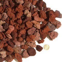 Kırmızı Pomza 5 KG 10-15 MM Lav Taşı  Cüruf Akvaryum Taşı