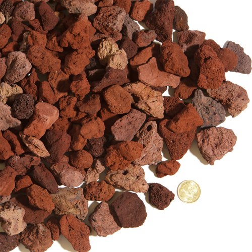 Kırmızı Pomza 20 KG 10-15 MM Lav Taşı  Cüruf Akvaryum Taşı