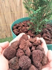 Kırmızı Pomza 3 KG 10-20 MM Lav Taşı  Cüruf Akvaryum Taşı