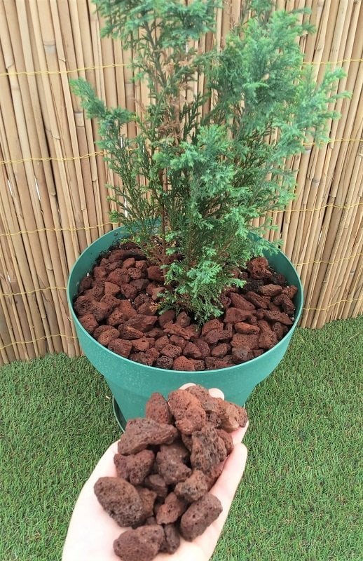 Kırmızı Pomza 20 KG 10-20 MM Lav Taşı  Cüruf Akvaryum Taşı