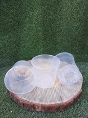 Orkide Üretim Saksısı 1 ADET 0,75 lt Şeffaf Delikli Saksı