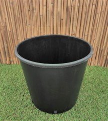 Yuvarlak Siyah Üretim Saksı 5 Adet 14 LT Üretim Saksısı