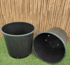 Yuvarlak Siyah Üretim Saksı 3 Adet 18,5 LT Üretim Saksısı