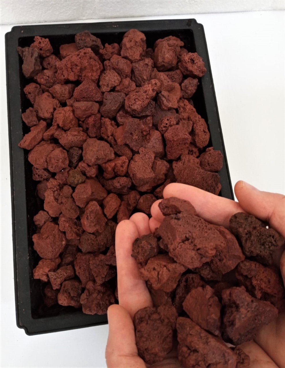 Kırmızı Pomza 5 KG 2-4 CM Lav Taşı  Cüruf Akvaryum Taşı