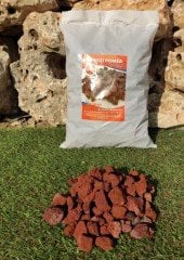 Kırmızı Pomza 25 KG 2-4 CM Lav Taşı  Cüruf Akvaryum Taşı