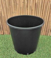 Yuvarlak Siyah Üretim Saksı 2 Adet 21,9 LT Üretim Saksısı