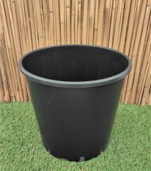 Yuvarlak Siyah Üretim Saksı 3 Adet 21,9 LT Üretim Saksısı