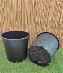 Yuvarlak Siyah Üretim Saksı 5 Adet 21,9 LT Üretim Saksısı