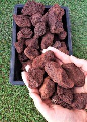 Kırmızı Pomza 10 KG 5-8 CM Lav Taşı  Cüruf Akvaryum Taşı