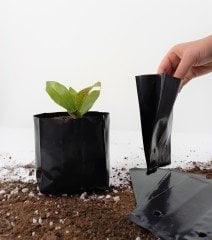 Fide Poşeti 9x15 CM 10 KG Fide Torbası Fidan Poşeti