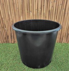 Yuvarlak Siyah Üretim Saksı 1 Adet 25 LT Üretim Saksısı