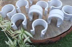 Sera Klipsi 42 'lik 100 Adet  Sera Naylonu Tutturucu Çakma Mandal Klips