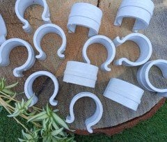 Sera Klipsi 42 'lik 100 Adet  Sera Naylonu Tutturucu Çakma Mandal Klips