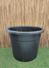 Yuvarlak Siyah Üretim Saksı 2 Adet 65 LT Üretim Saksısı