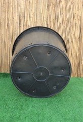 Yuvarlak Siyah Üretim Saksı 1 Adet 110 LT Üretim Saksısı