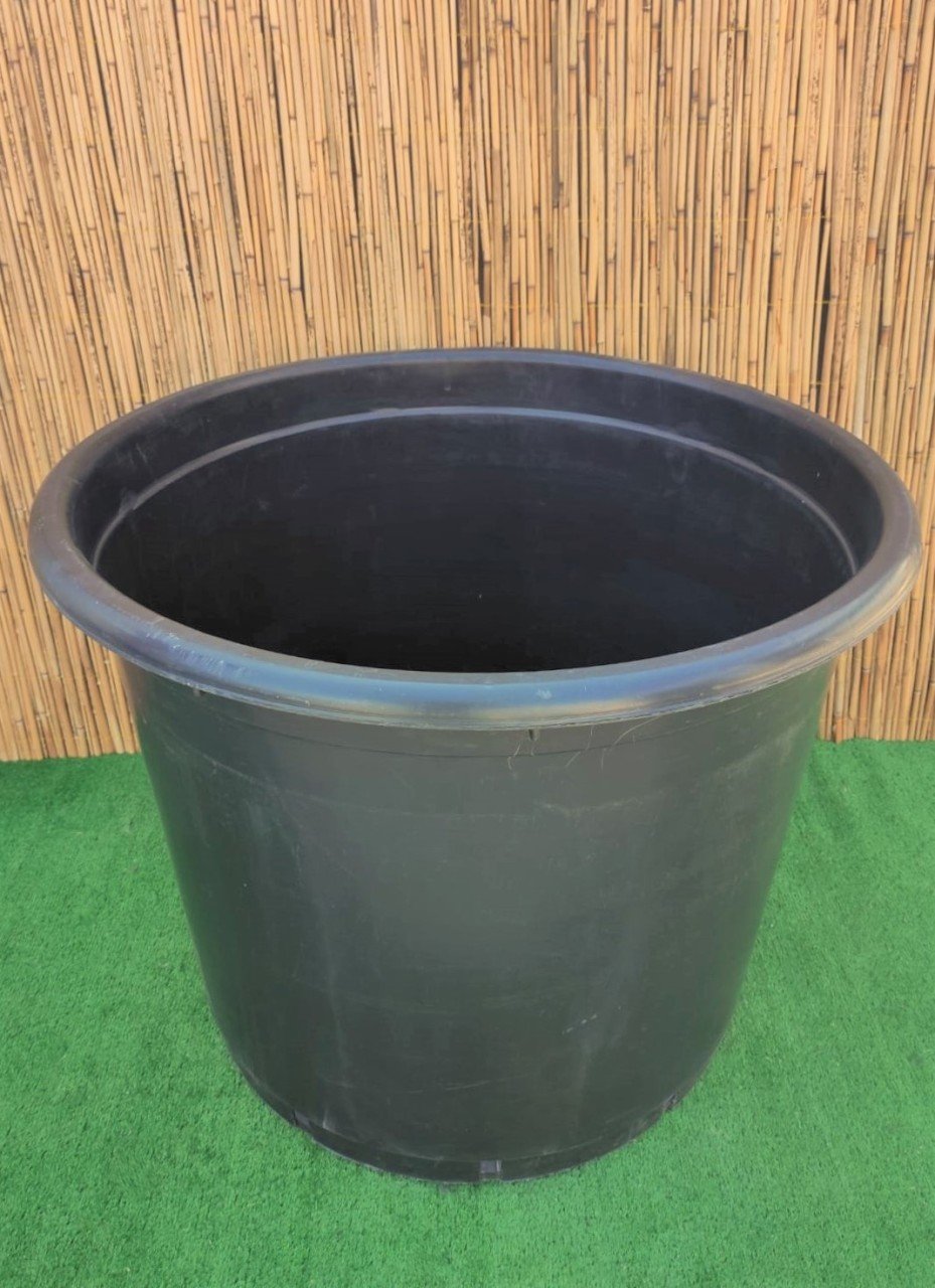 Yuvarlak Siyah Üretim Saksı 1 Adet 250 LT Üretim Saksısı