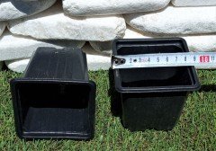 20 Adet Kare Vakum Saksı 9x9x8 CM Ucuz Saksı Üretim Saksısı