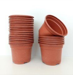 100 Adet Vakum Saksı 10,5X8 CM Ucuz Saksı Üretim Saksısı