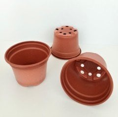 50 Adet Vakum Saksı 10,5X8 CM Ucuz Saksı Üretim Saksısı