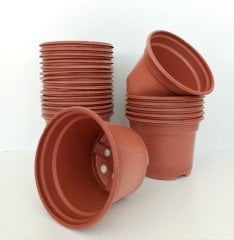 20 Adet Vakum Saksı 10,5X8 CM Ucuz Saksı Üretim Saksısı