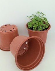 10 Adet Vakum Saksı 12X9 CM Ucuz Saksı Üretim Saksısı