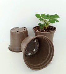 25 Adet Vakum Saksı 13X10 CM Ucuz Saksı Üretim Saksısı