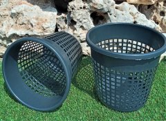 File Saksı  6,7 LT 2  Adet Hidroponik Saksı Delikli Saksı