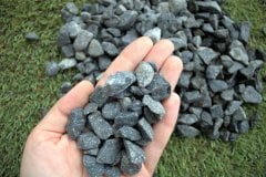 Siyah Bazalt Dolomit Taş 10 Kg ( 1,5-2,5 Cm ) Siyah Dolomit Dekoratif Taş