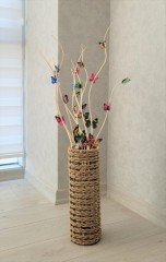 Burgulu Dal 10 Adet 100-160 cm Kelebekli Dekoratif Vazo Süsü