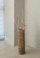 Burgulu Dal 10 Adet 40-60 cm Ponponlu Dekoratif Vazo Süsü