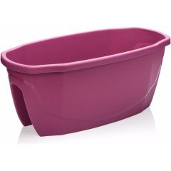 Renkli Saksı 15,5 LT 1 Adet Vişne Renk Zümrüt Model Plastik Çiçek Saksısı