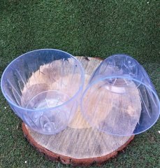 Orkide Saksısı 1 Adet 3 LT Şeffaf Orkide Çiçeği Saksısı