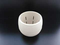 Renkli Kaktüs Saksısı 2 Adet 0,13 Lt Elvan Saksı Model Krem Renk Plastik Saksı