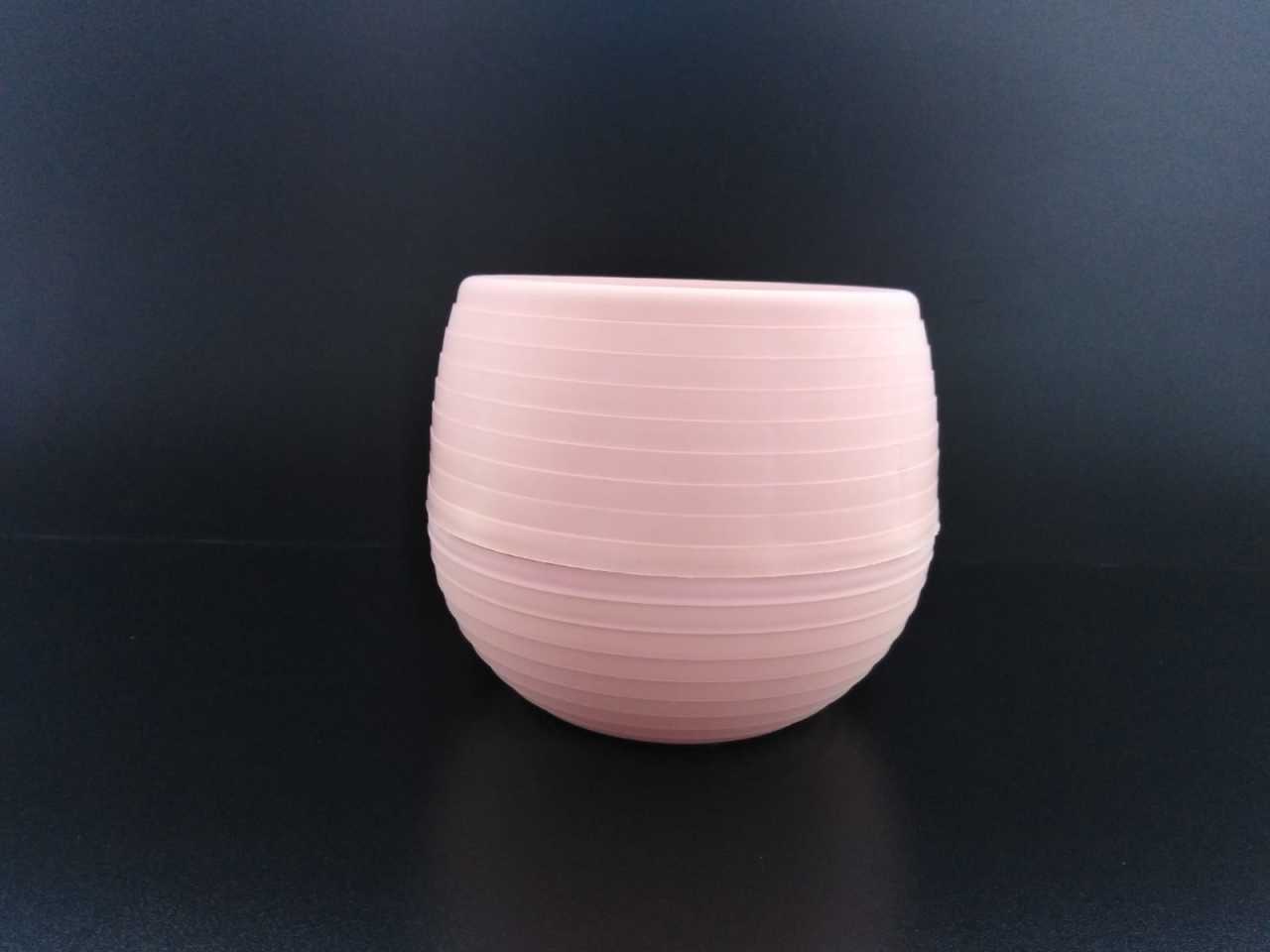 Renkli Kaktüs Saksısı 1 Adet 0,13 Lt Elvan Saksı Model Pembe Renk Plastik Saksı