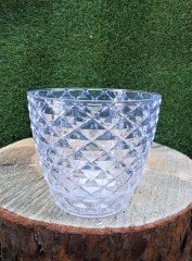 Orkide Saksısı 1,4 LT Kristal Orkide Çiçeği Saksısı ADET SEÇİN