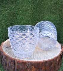 Orkide Saksısı 1,4 LT Kristal Orkide Çiçeği Saksısı ADET SEÇİN