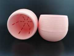 Renkli Kaktüs Saksısı 3 Adet 0,13 Lt Elvan Saksı Model Pembe Renk Plastik Saksı