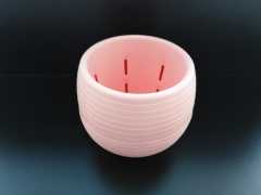 Renkli Kaktüs Saksısı 3 Adet 0,13 Lt Elvan Saksı Model Pembe Renk Plastik Saksı