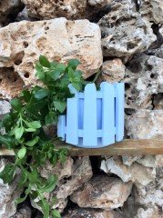 Renkli Saksısı 1 Adet 2,6 Lt Beyaz Renk İstanbul Saksı Plastik Çiçek Saksısı